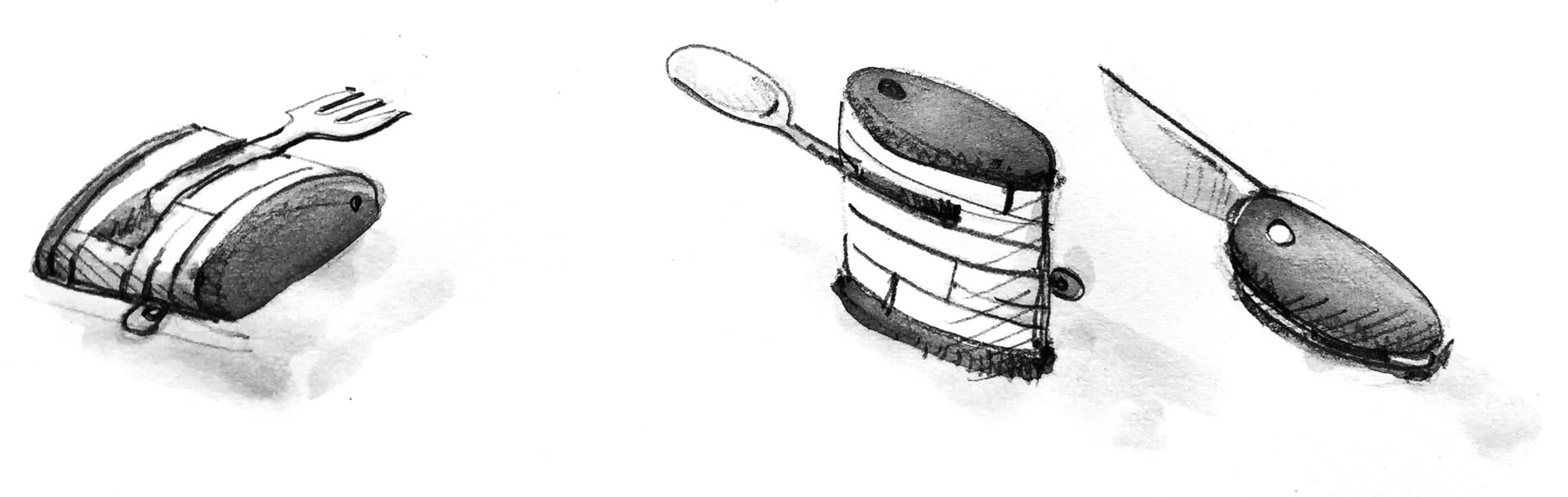 Eating's a very personal experience that would certainly be ruined with unwieldy utensils. Especially when they are famous for including plenty of other features that you may or may not need.